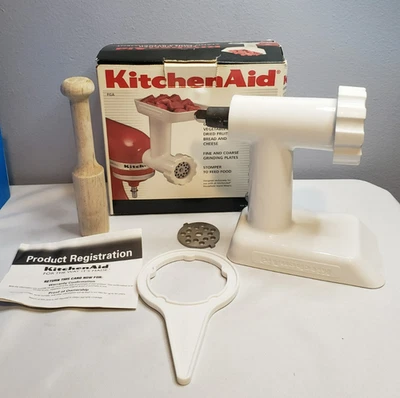 KitchenAid Meat Food Grinder Stand Mixer Attachment White - Image 1 of 4