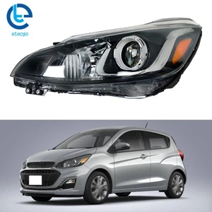 Halogen W/O DRL Driver Side Chrome Headlight For 2019-2021 Chevy Spark Factory - Picture 1 of 12