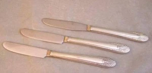 3 cuchillos Crown Int'l Silverplate Radiance 1939 de colección - Imagen 1 de 1