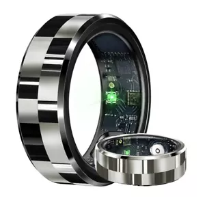 R9 Luxus Smart Ring Blutsauerstoff Herzfrequenz Schlafmonitor 5ATM Wasserdicht - Bild 1 von 33