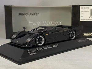 MINICHAMPS 1/43 DAUER PORSCHE 962 STREET 1993 BLACK ART.430064002 - Picture 1 of 8