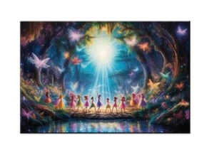 Modern Home art Decor fairy butterfly oil painting picture Printed on Canvas VII - Picture 1 of 8