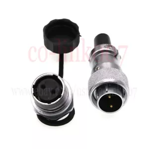 Conector impermeable de montaje de panel de 2 pines WEIPU WS16, conector eléctrico industrial - Imagen 1 de 6