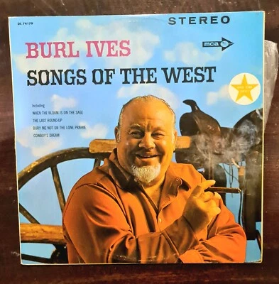 Burl Ives , Songs Of The West , 1961 Rare Vinyl LP Record - Image 1 of 2