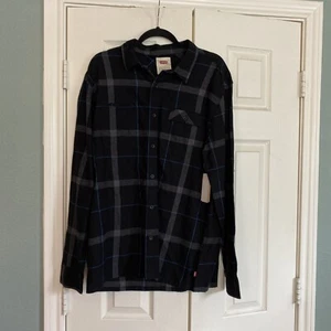 Nueva con etiquetas Camisa de franela negra para hombre Levi's talla grande - Imagen 1 de 6
