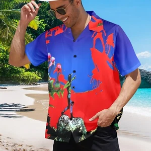 Hawaiian Button Shirt.  70's Music, Uriah Heep - Picture 1 of 5
