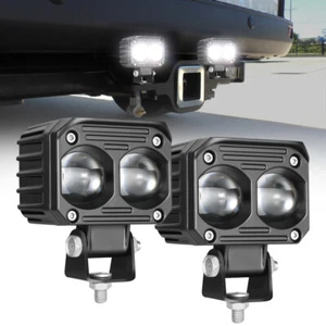 2.5in Yellow White Dual Color LED Reverse Light For Jeep Wrangler JK Rear Bumper - Bild 1 von 15