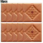 Copper 3D Tile Brick Wall Sticker Self adhesive Foam Panel for Kids' Safety