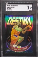 1997 Topps Chrome Refractor Destiny Kobe Bryant #D5 card SGC 7