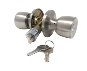 J & D Lock Mobile Home Stainless Steel Exterior Door Lock - Picture 1 of 2