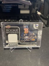 2015 Upper Deck Jack Eichel Rookie Patch Materials /10 2019 Buyback AUTO