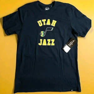 Utah Jazz '47 Brand MEDIUM T-Shirt Top M Retro Logo Basketball NBA Ace Bailey - Bild 1 von 5