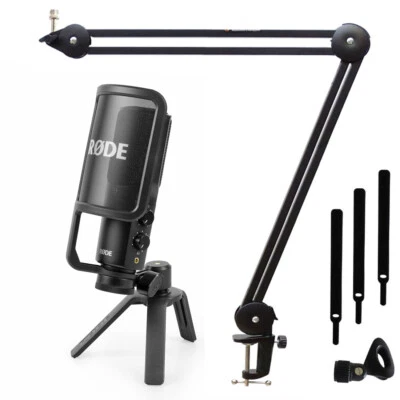 Rode NT-USB+ USB-Kondensatormikrofon + keepdrum MS138 Gelenkarm - Bild 1 von 4