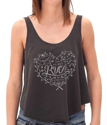 Camiseta corta Rvca GARDEN negra neblina descolorida blanca serigrafía envejecida para junior Foto 1 de 4