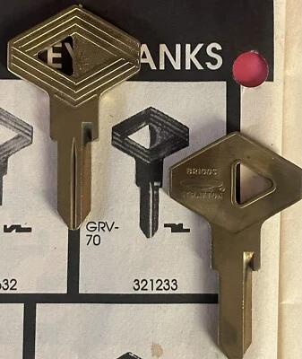 AMC/JEEP/EAGLE Briggs & Stratton Key Blank 321233 GRV-70 - Image 1 of 4