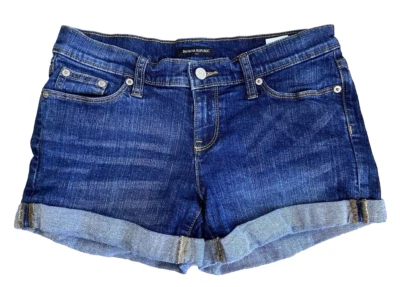 Shorts jeans Banana Republic tamanho 26/2 jeans azul bolsos algemados - Imagem 1 de 4