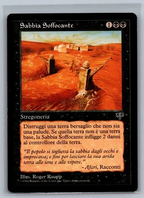 Magic The Gathering ITALIAN Mirage Choking Sands MTG TCG CCG - Image 1 of 2