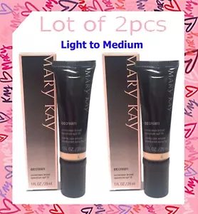 LOT OF 2 PCS Mary Kay CC Cream Spectrum SPF 15 29 ml. Colors :Light to Medium - Picture 1 of 1
