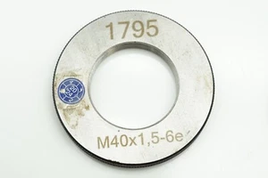 Gewinde Ausschusslehrring M40x1,5 6e Gewindelehre mit Feingewinde rechts - Bild 1 von 1