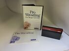 NEVER USED PRO WRESTLING game for Sega Master System COMPLETE CIB NTSC #G43