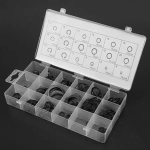 225pcs Internal & External Snap Retaining Ring Circlip Assortment Box Set 18 Siz - Picture 1 of 12