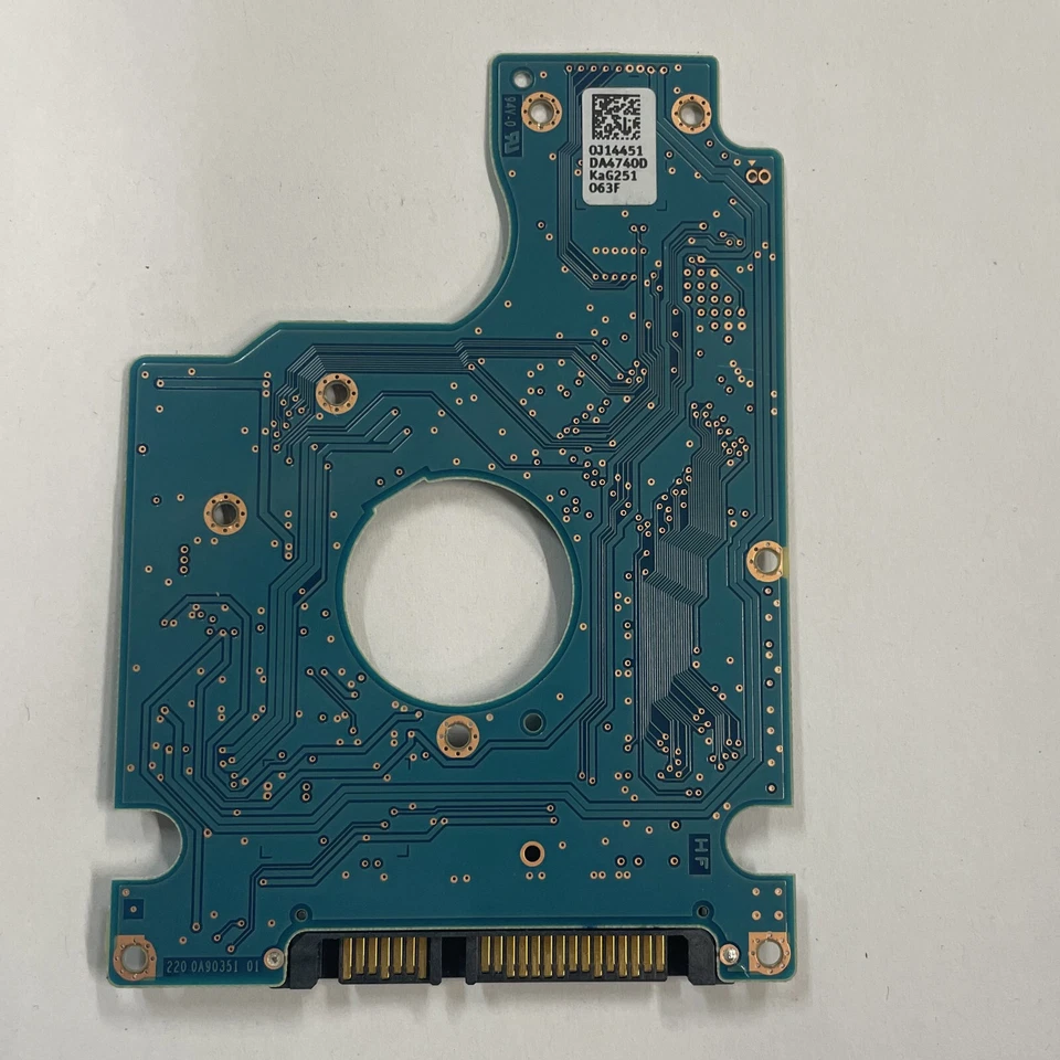 Hitachi 5K1000-750 2.5" SATA HDD PCB 0J33072 HTS541075A9E680 220 0A90351 01 - Image 1 of 4