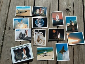 12 mini fotos vintage del transbordador espacial Columbia astronauta coleccionar historia América - Imagen 1 de 2