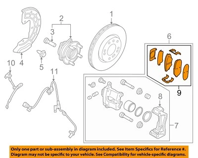 Componentes de freno de suspensión delantera HYUNDAI OEM 15-17 Sonata 58101C2A20 Foto 1 de 2