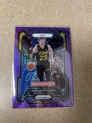 2023-24 Panini Prizm Monopoly Lauri Markkanen Purple Wave Prizm #85 Utah Jazz - Image 1 of 2