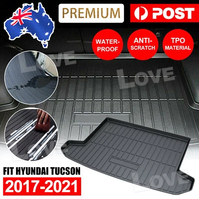 Heavy Duty Waterproof Cargo Rubber Mat Boot Liner for Hyundai Tucson 2015-2021 - image 1 of 4