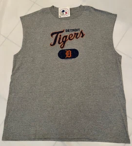 New Majestic DETROIT TIGERS  Distressed Look  Muscle T Shirt   Men's  XL - Picture 1 of 4