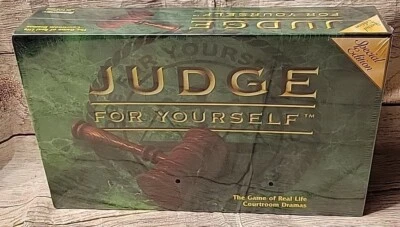 JUDGE FOR YOURSELF Courtroom Drama Board Game Special Edition PRESSMAN 1998 NIB - Image 1 of 4