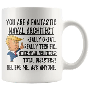 Lustige fantastische Marine Architekt Kaffeebecher, Trump Geschenke, Bester Marinearchitekt Bi - Bild 1 von 9