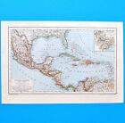 Central-Amerika | Historische Landkarte um 1910 | 1:15000000