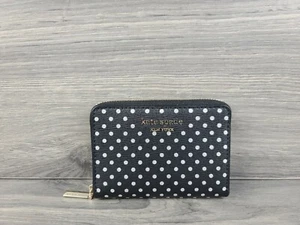 Kate Spade Portafoglio Punti Metallizzati Stampato PVC Cerniera Porta Carte (Nero Multi) - Foto 1 di 6