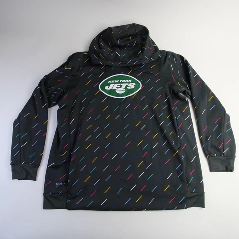 New York Jets Nike NFL On Field Apparel Sweatshirt Men's Dark Gray Used Cover