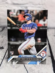 IN MANO! Carta Wyatt Langford 2024 TOPPS NOW® #364 1° rookie da colpire per ciclo RC - Foto 1 di 2