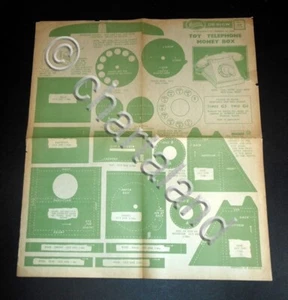 Fretwork Tavola n° 2828 Hobbies Design - Toy Telephone Money Box 1950 - Picture 1 of 1