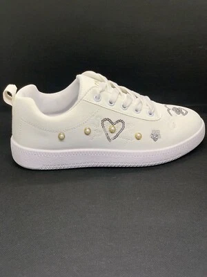 WOMENS SHOES LADIES LACE UP PLIMSOLLS PUMPS SNEAKERS TRAINERS SKATERS PLIMSOLES - Image 1 of 4