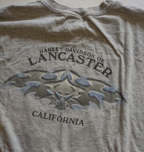 Harley Davidson Lancaster CA. T shirt 3X pre-owned,VERY NICE, Fast Ship USPS!!! - Picture 1 of 4
