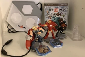 PS3 Disney Infinity Starter Pack Base IRON MAN Thor BLACK WIDOW Portal Pad Juego - Imagen 1 de 7