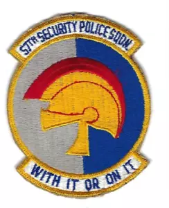 PATCH USAF 57TH SECURITY POLICE SQ SPS NELLIS AFB T2 - Bild 1 von 1