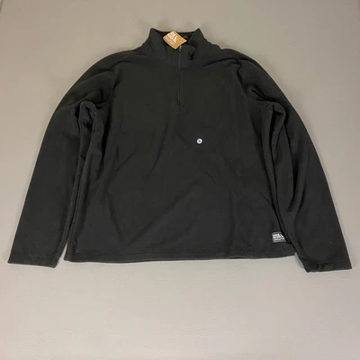 Eddie Bauer Fast Fleece Para hombres Grande 1/4 Cremallera Pullover Negro Chaqueta Exterior Nueva con Etiquetas Foto 1 de 4