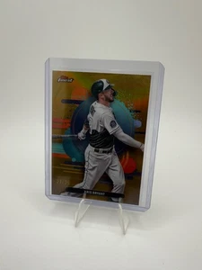 2025 Topps Finest Kris Bryant #114 Uncommon Gold Refractor /25 Colorado Rockies - Picture 1 of 2