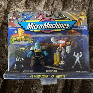 Galoob Micro Machines Power Rangers MEGAZORD vs SQUATT MOC, 1994 - Picture 1 of 3