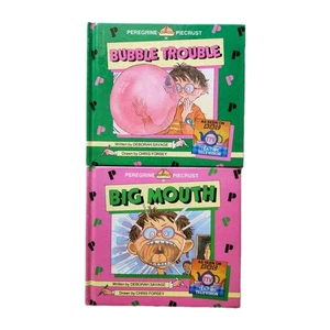 PEREGRINE PIECRUST in Bubble Trouble & Big Mouth HC Books by Deborah Savage GUC - Bild 1 von 7