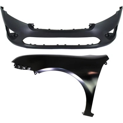 AE5Z17D957BAPTM, AE5Z16006A CAPA Bumper Covers Fascias Set of 2 Driver LH Pair Foto 1 de 4