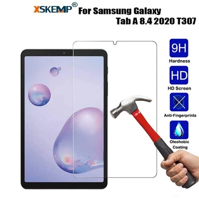 Samsung Galaxy Tab A 8.4 2020 T307 9H Tempered Glass Screen Protector Protective - Image 1 of 4
