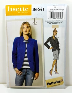Butterick Misses' Jacket Lisette Uncut Pattern B6641 E5 US Sizes 14-22 B63 - Picture 1 of 4