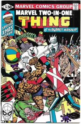 Marvel Two-In-One 74 BRONZE AGE COMIC BOOK The Thing & The Puppet Master 1981 NM - image 1 of 2